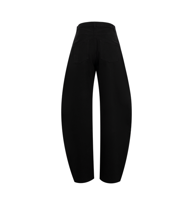 Image 2 of 3 - BLACK - Alaia Round Pants are a 5-pocket style with a rounded silhouette and a high waist. Made in Italy.  