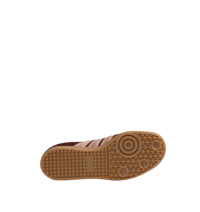 Image 5 of 6 - BROWN - ADIDAS Samba OG Sneakers featuring lace up style, round toe, low-profile, soft leather upper, suede overlays and gum rubber sole. 