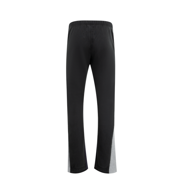 Image 2 of 3 - BLACK - GALLERY DEPT. Flared Sweatpants featuring an elasticated waistband with an internal drawstring, two side slash pockets and logo print to the front. Cotton. 