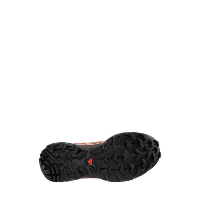 Image 4 of 5 - RED - SALOMON XT-6 Skyline Sneaker featuring mesh and textile upper with rubber sole, quickLACE  front, Mud Contagrip, Agile Chassis System, SensiFit  cradles the foot from the midsole to the lacing system. 
