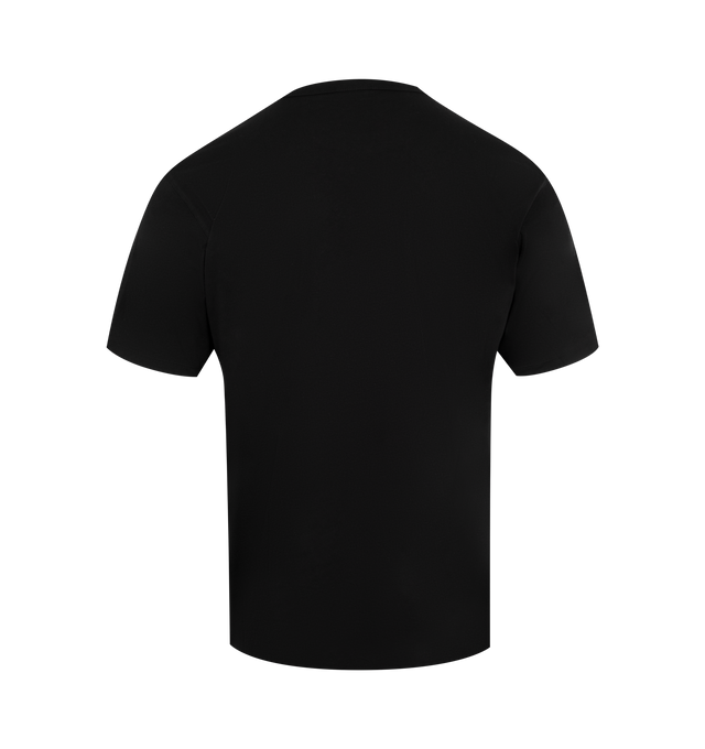 Image 2 of 2 - BLACK - Dries Van Noten Show T-Shirt has a crew neck, a graphic print at the front, and short sleeves. 100% cotton.  