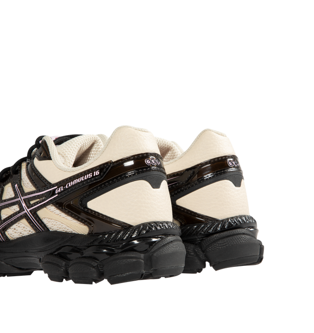 Image 3 of 5 - WHITE - ASICS Finesse x Gel-Cumulus 16 featuring canvas upper, toggled speed laces, FLUIDRIDE midsole and rearfoot and forefoot GEL technology. 