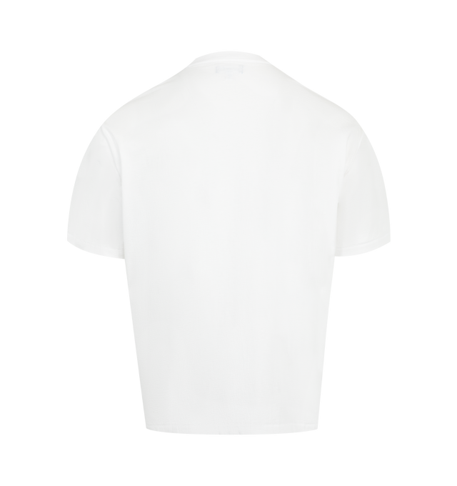 Image 2 of 2 - WHITE - MARKET Ball is Sacred T-Shirt featuring crew neck, short sleeves, graphic on front and relaxed fit. 100% cotton.  