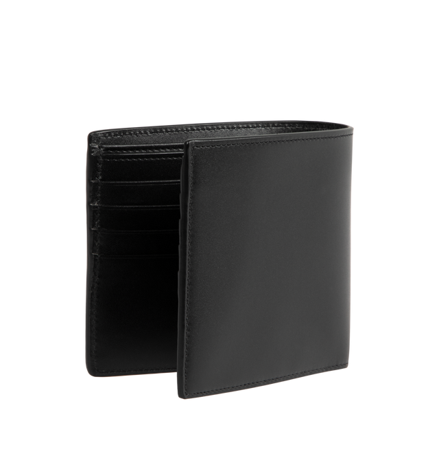 Image 2 of 3 - BLACK - SAINT LAURENT East/West Wallet in smooth leather featuring hardware in silver-toned metal, eight card slots, two bill slots and two receipt slots. 11.5 x 9.5 x 1.5 cm. Calfskin. 