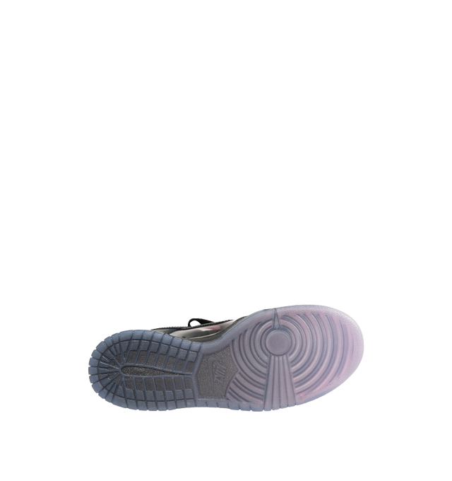 Image 4 of 5 - BLACK - NIKE Dunk Low Sneaker featuring padded collar, lightweight cushioning, lace up closure, sheer side and top panels.  