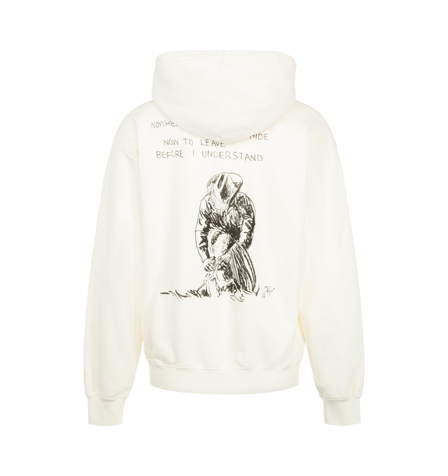 Image 2 of 2 - CREAM - One Of These Days Men's Return Again Hooded Sweatshirt is crafted from USA-knit fabric and features a premium hooded silhouette designed for everyday wear. Cut and sewn in the USA, the sweatshirt is pre-shrunk for a consistent fit from the first wear. Main Material: USA-knit fabric. Features: hooded construction, pre-shrunk finish. Made in the USA. 