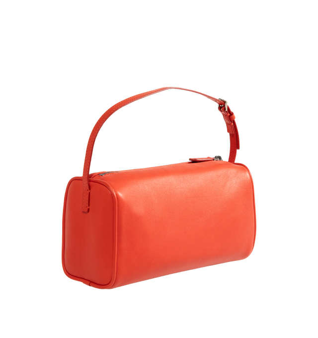 Image 2 of 3 - RED - THE ROW 90's Bag featuring top handle bag in finely grained calfskin leather with softly rounded edges, leather piping and adjustable slim leather strap. 7.7 x 4.5 x 3 in. 100% calfskin leather. Made in Italy. 