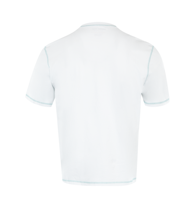 Image 2 of 2 - WHITE - MARTINE ROSE Classic T-Shirt featuring short sleeves, logo detail, crewneck, contrast stitching and straight hem. 100% cotton. 