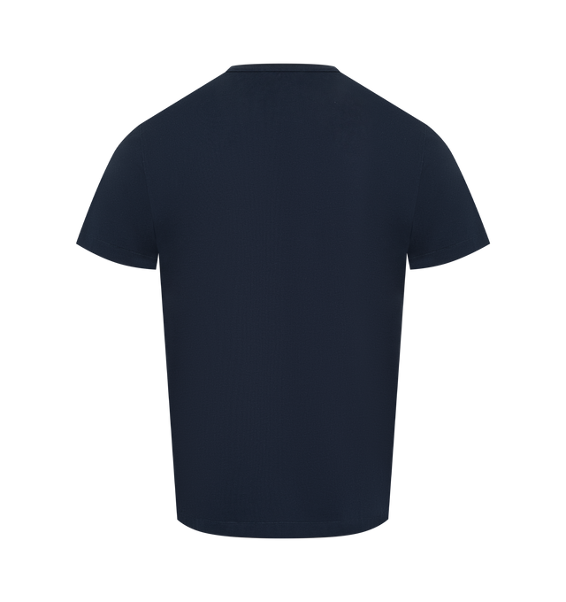 Image 2 of 2 - NAVY - JW ANDERSON Ribbon Anchor T-shirt featuring a classic crew neck fit, anchor ribbon embroidery and short sleeves. 100% cotton. Made in Portugal. 