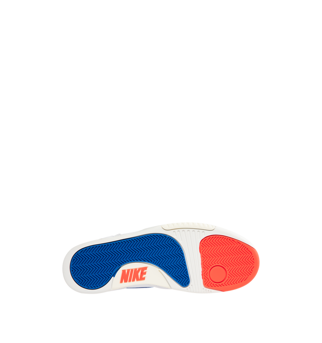 Image 4 of 5 - WHITE - NIKE Air Tech Challenge 2 Sneaker featuring lace up closure, real and synthetic leather upper, plush foam collar and visible Max Air unit. 