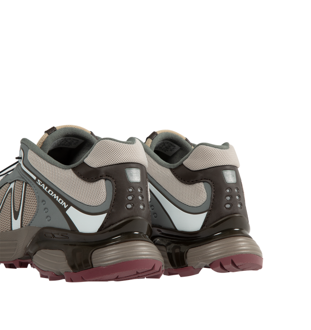 Image 3 of 5 - BROWN - SALOMON XT-Whisper Sneaker featuring Quicklace closure, removable OrthoLite insole, SensiFit construction and Contagrip TA tread. Textile and synthetic upper/textile lining/synthetic sole.  