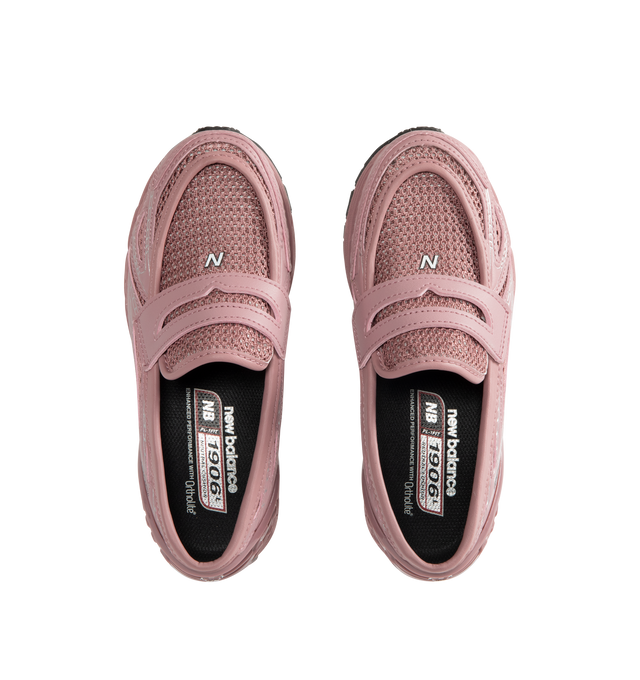 Image 5 of 5 - PINK - NEW BALANCE 1906L Loafers featuring leather upper, N-ergy outsole, superior shock absorption and ABZORB SBS pods at heel.  