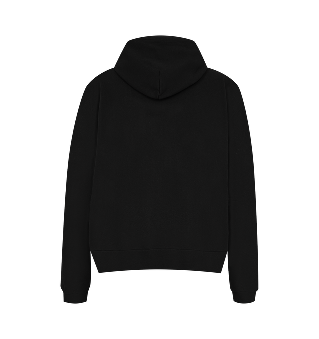Image 2 of 2 - BLACK - BALENCIAGA The Door Oversized Zip-Up Hoodie featuring dry fleece, hood with drawstring, raglan sleeves, double-ended zip fastening, 2 front pockets, elasticated cuffs and waistline and the door artwork printed on the front. 100% cotton. Made in Portugal. 