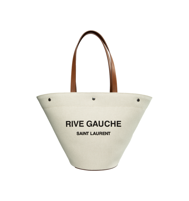 Saint Laurent Rive Gauche Logo Canvas Tote