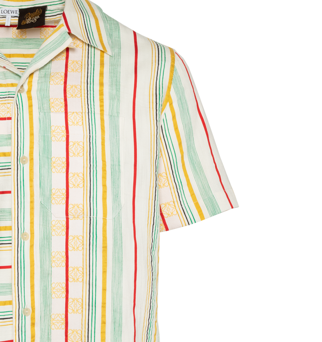 LOEWE X PAULA'S IBIZA ASYMMETRIC STRIPES SHIRT (MENS)