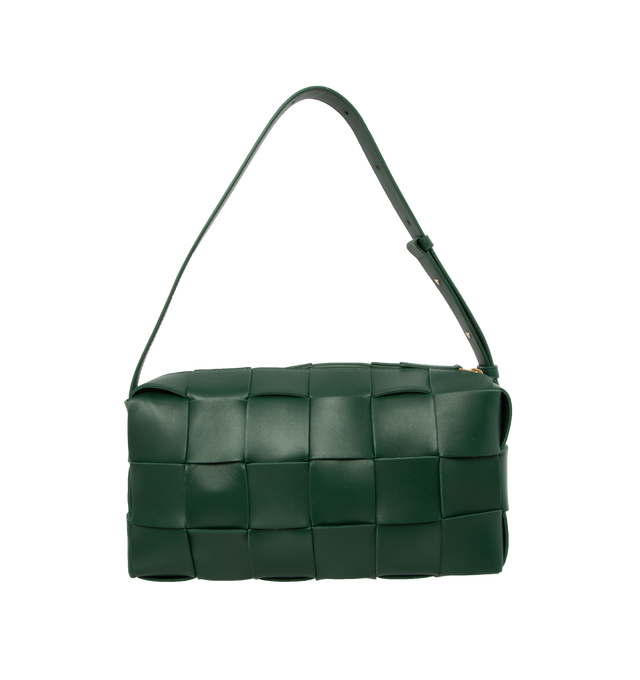 Bottega Veneta Candy Padded Cassette Leather Shoulder Bag Green