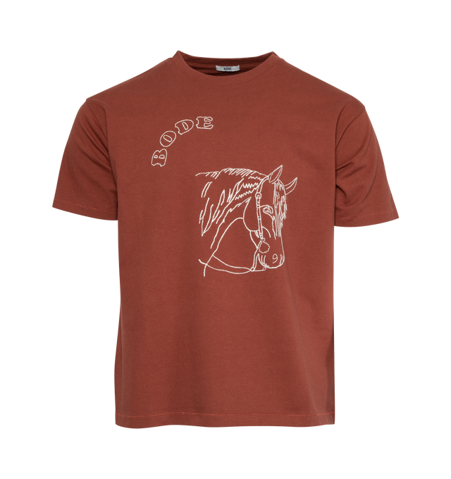 EMBROIDERED PONY TEE (MENS)