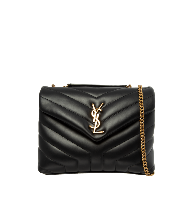 Used Saint Laurent LouLou Small Black Leather Bag