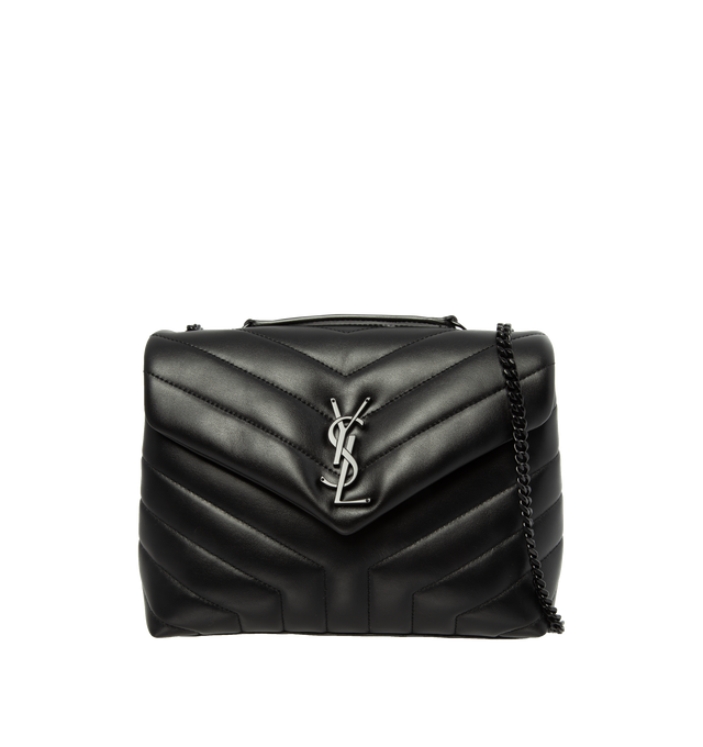 Saint Laurent Loulou Small Chain Bag Matelasse Black/Silver in Calfskin  Leather with Silver-tone - US